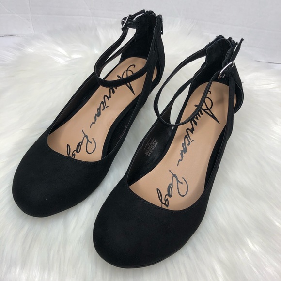 American Rag Miley Chop out black wedges 8M - Picture 4 of 8